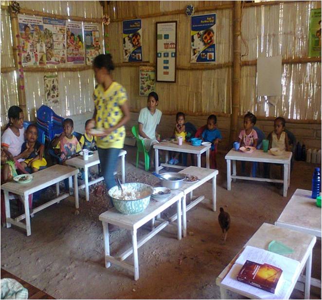 Renovatie schoolgebouwtje in Indonesië