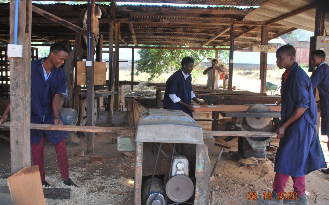 Gereedschappen voor beroepsopleidingen in Manyoni, Tanzania