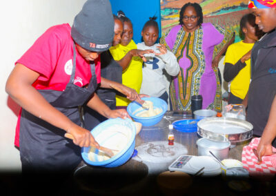Vakopleiding voor slechthorende jongeren in Mount Kenya Region, Kenia